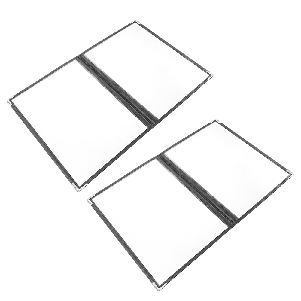 Home Cooking Menu - 2Pcs Transparent Menu Holder Restaurant Menu