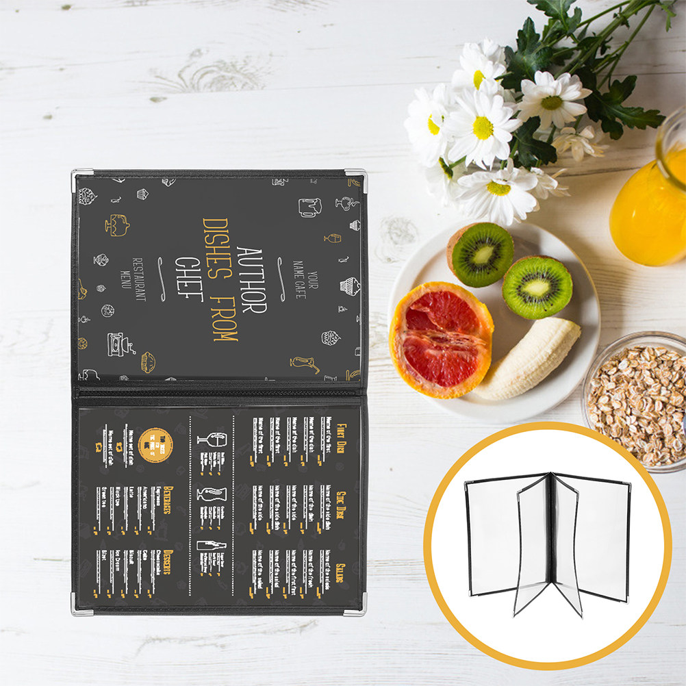 2Pcs Clear Menu Covers Restaur - огляд і ціна Home Cooking Menu