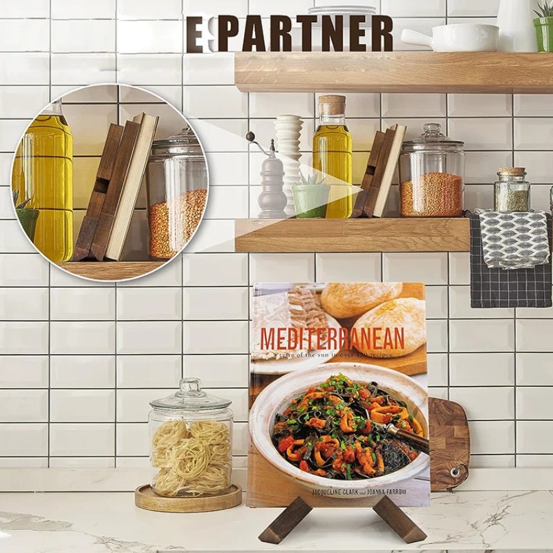 Wooden Cookbook Stand Handmade - огляд і ціна Home Cooking Menu