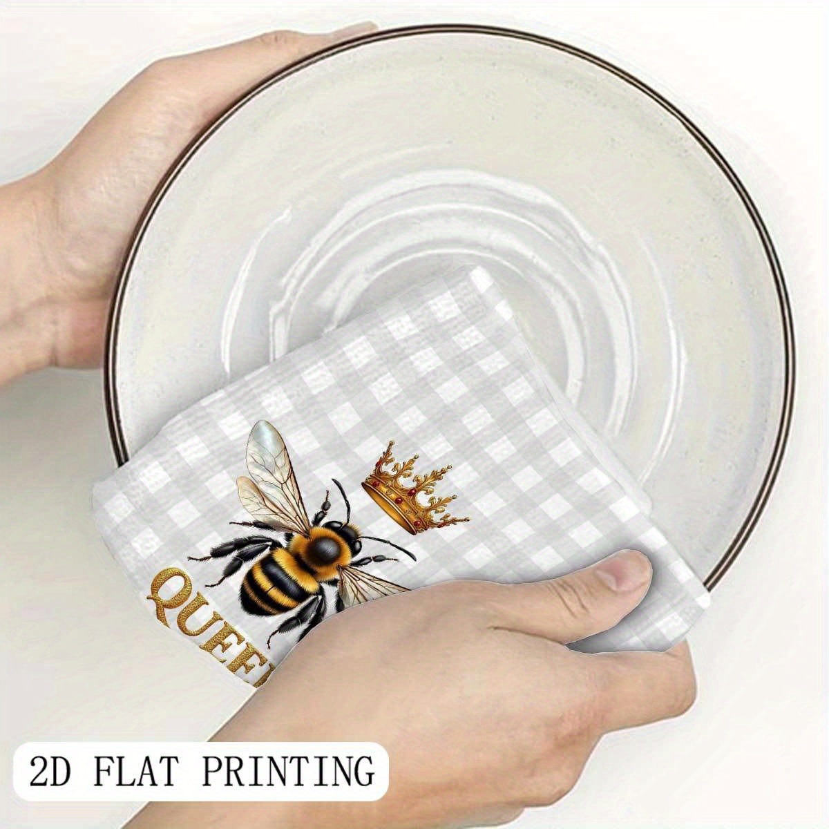 2Pcs, Plaid Queen Bee Garden K - огляд і ціна Home Cooking Queen