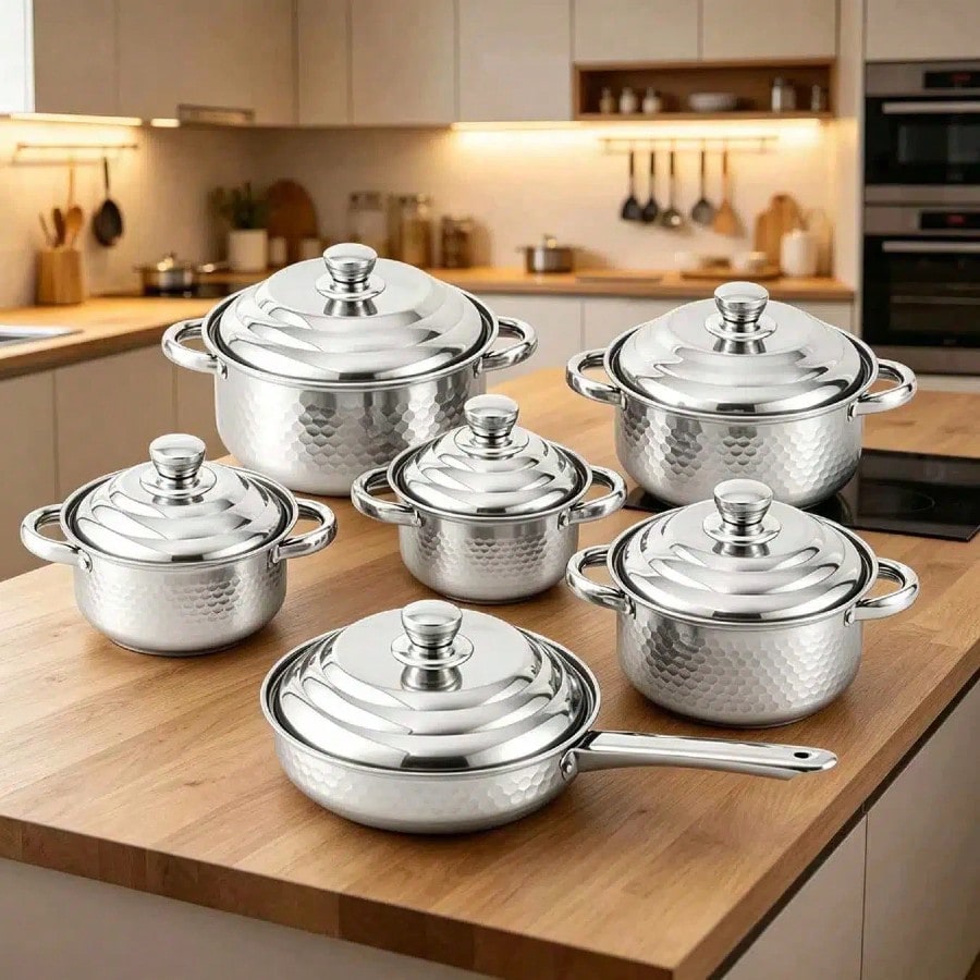 12-Piece Cookware Set Heavy Du - огляд і ціна Mom'S Home Cooking