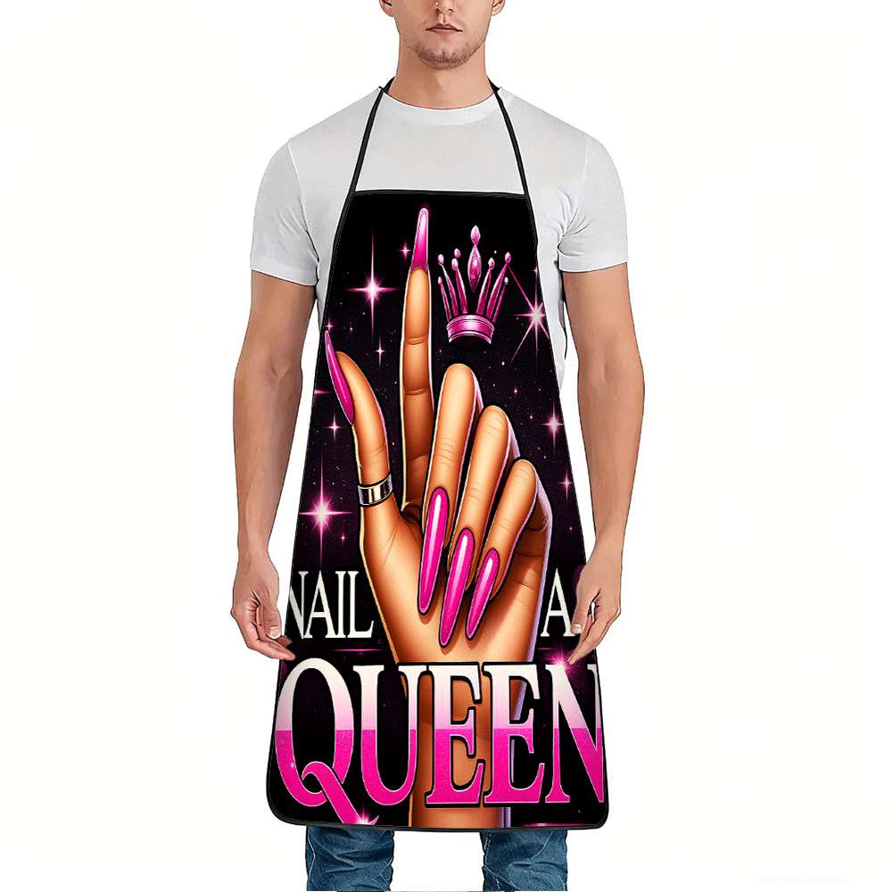 1 Trendy Nail Art-Themed Apron - огляд і ціна Home Cooking Queen