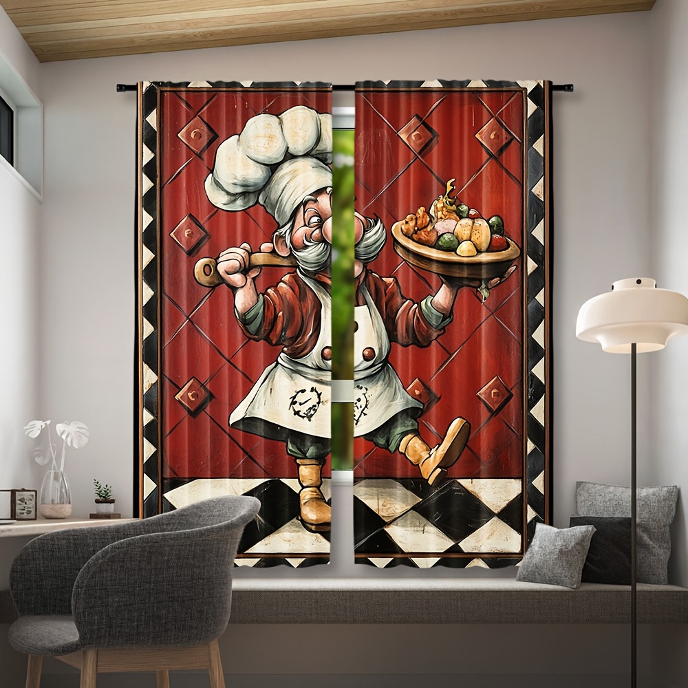 Novelty Chef Cartoon Curtains  - огляд і ціна Home Cooking Youtube
