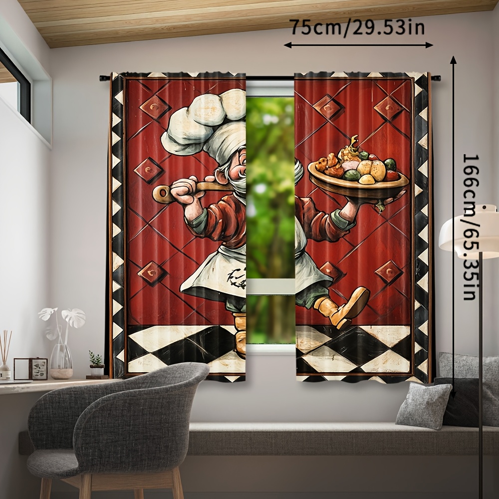 Novelty Chef Cartoon Curtains  - огляд і ціна Home Cooking Youtube