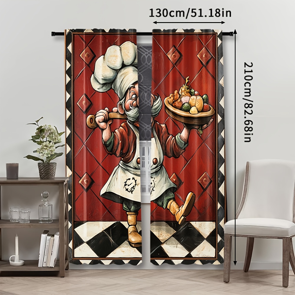 Novelty Chef Cartoon Curtains  - огляд і ціна Home Cooking Youtube