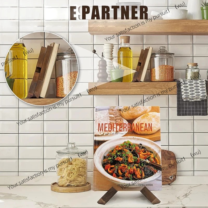 Wooden Cookbook Stand Handmade - огляд і ціна Home Cooking Menu