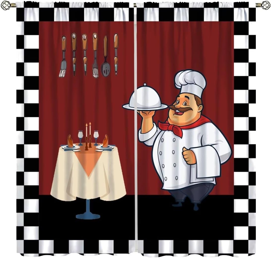 Fat Chef Kitchen Curtains ，Car - огляд і ціна Home Cooking Youtube