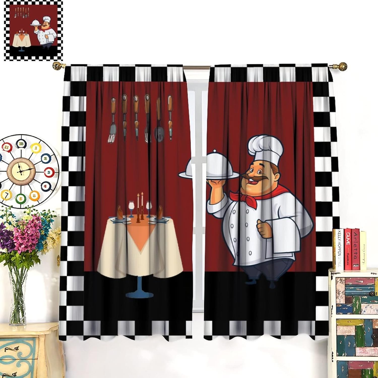Fat Chef Kitchen Curtains ，Car - огляд і ціна Home Cooking Youtube