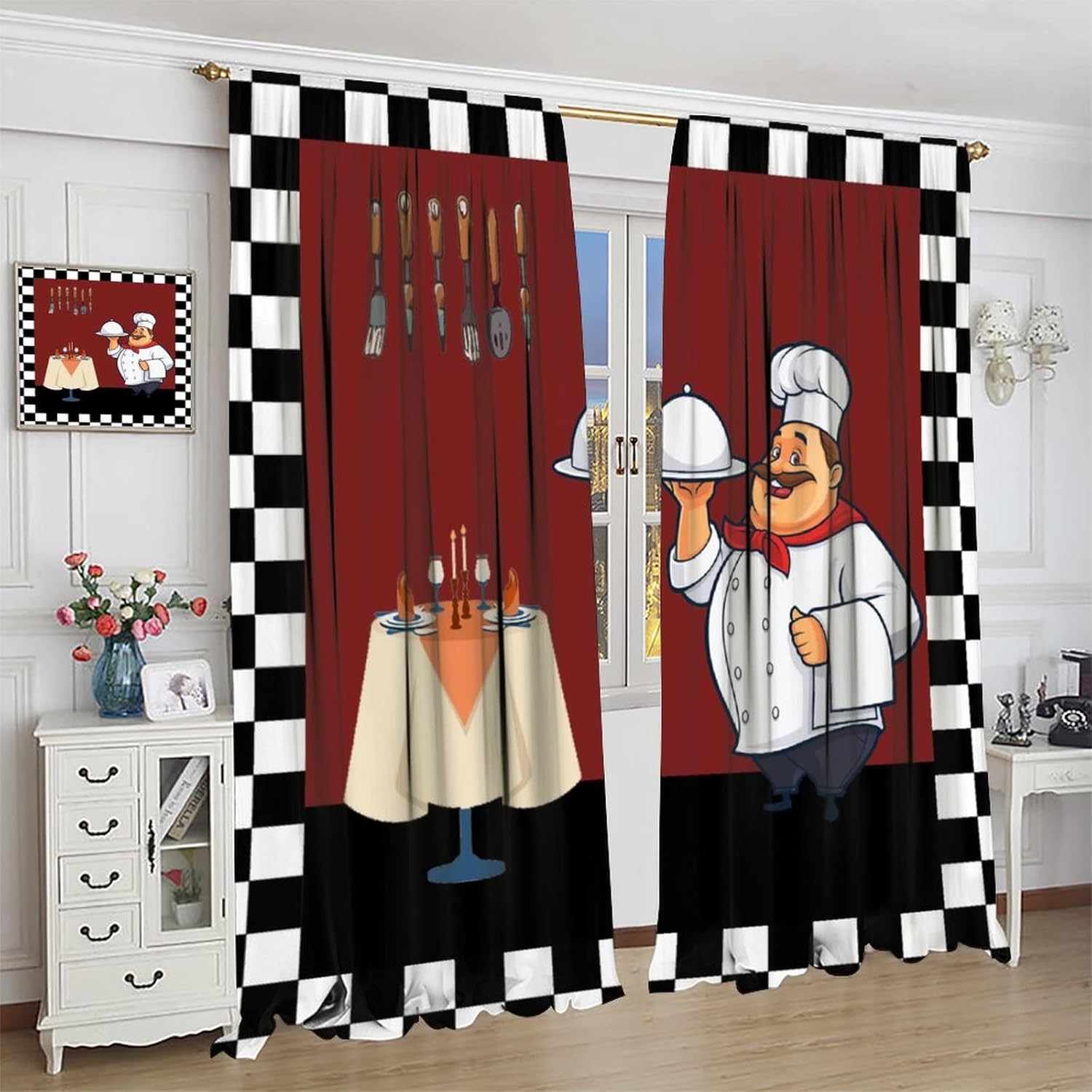 Fat Chef Kitchen Curtains ，Car - огляд і ціна Home Cooking Youtube