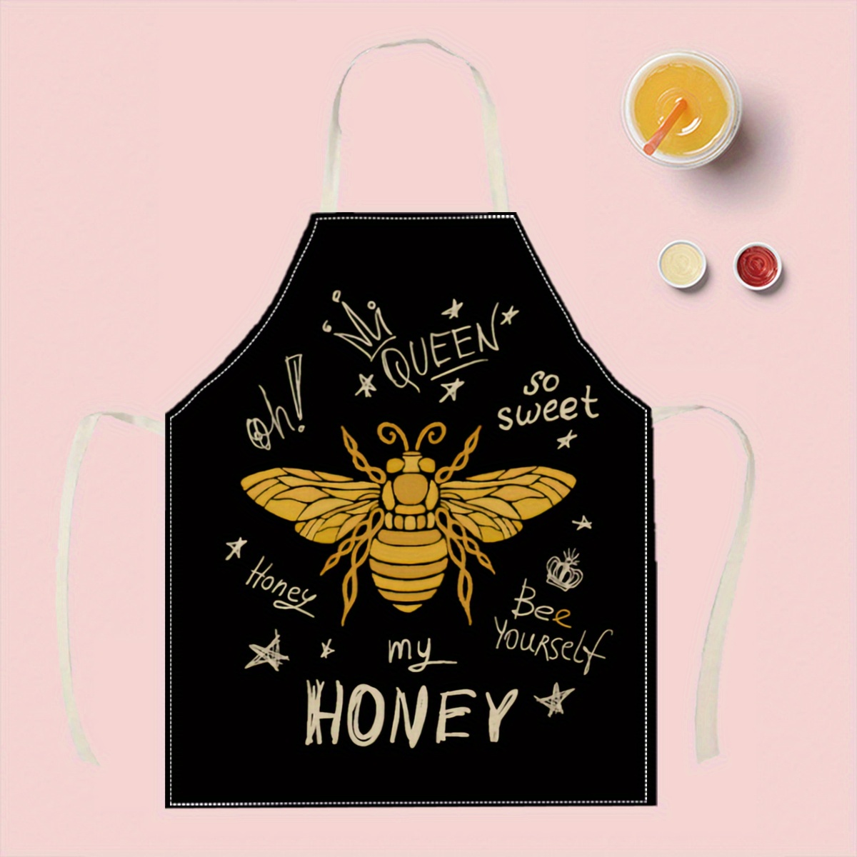 Queen Bee Honey Apron Linen Co - огляд і ціна Home Cooking Queen