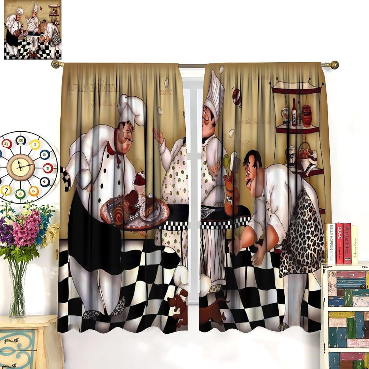Kitchen Chef Retro Curtains, V - огляд і ціна Home Cooking Youtube