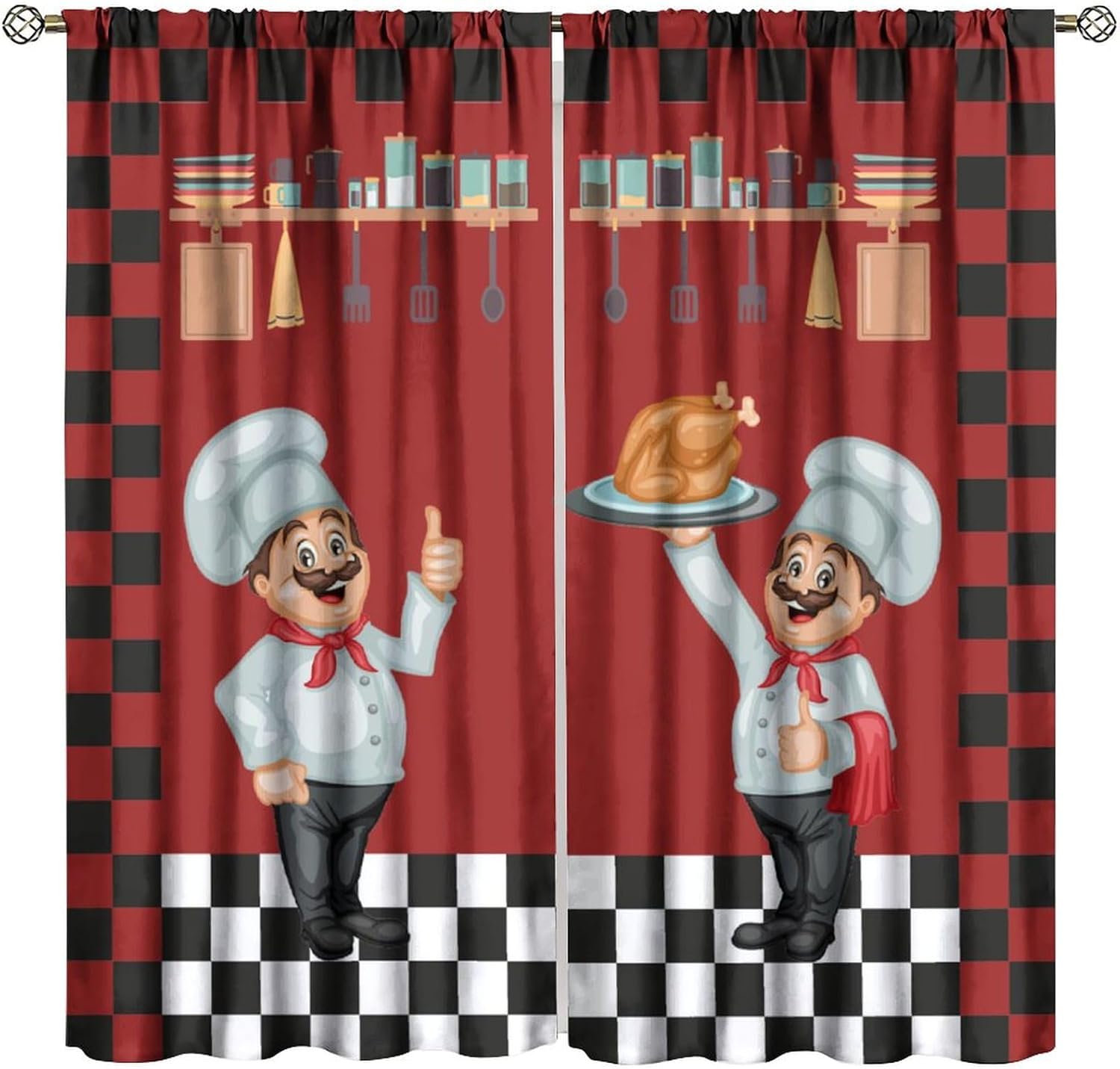 Chef Kitchen Curtains, Modern  - огляд і ціна Home Cooking Youtube