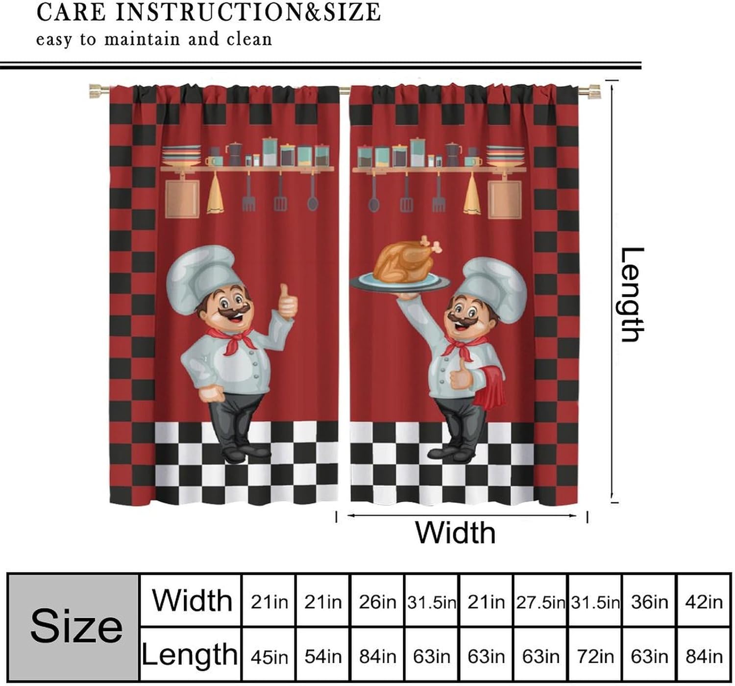 Chef Kitchen Curtains, Modern  - огляд і ціна Home Cooking Youtube