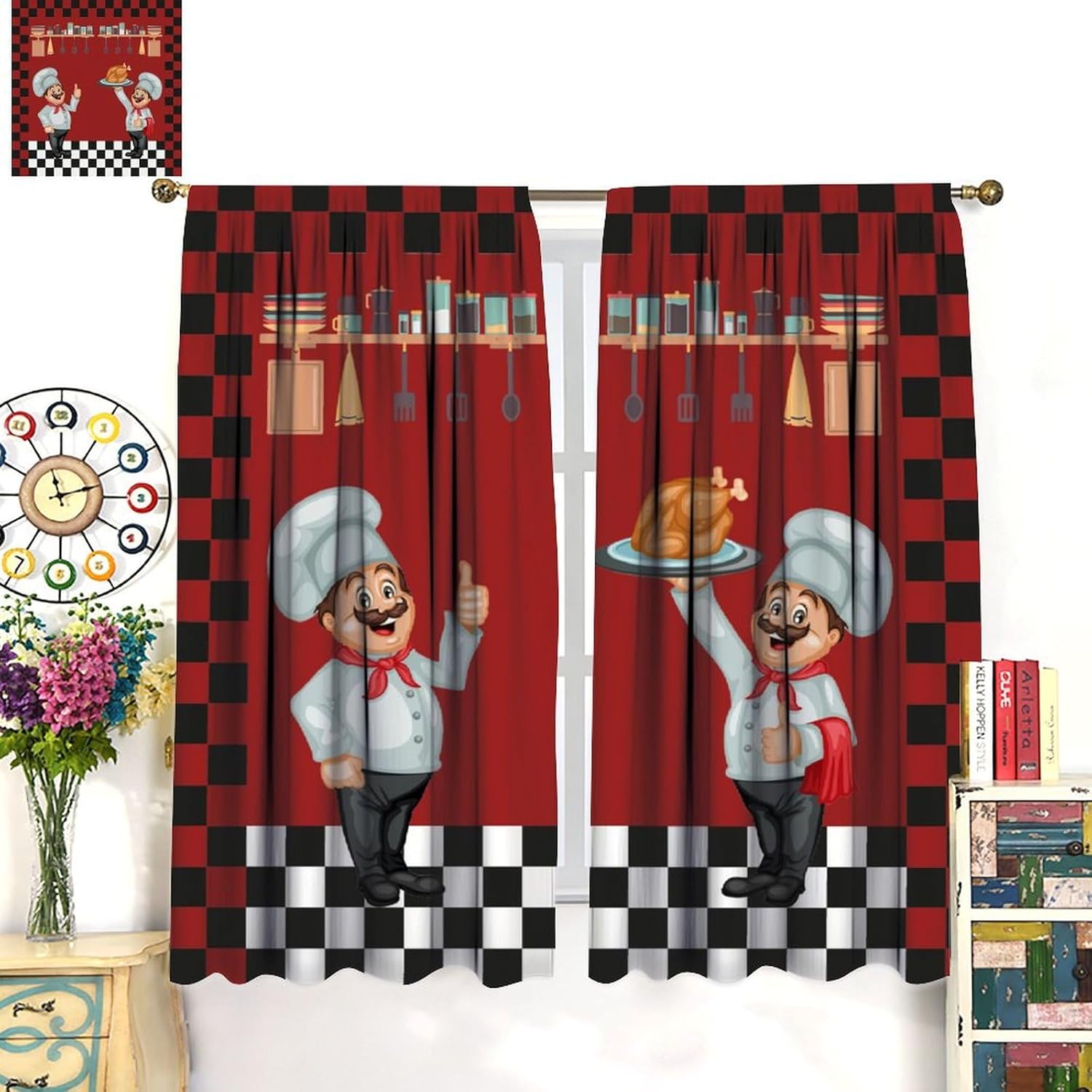 Chef Kitchen Curtains, Modern  - огляд і ціна Home Cooking Youtube