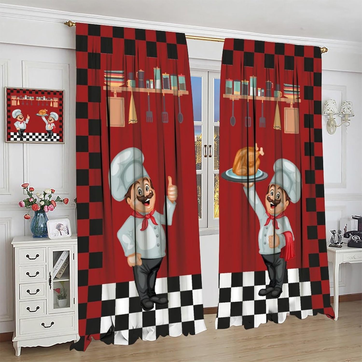 Chef Kitchen Curtains, Modern  - огляд і ціна Home Cooking Youtube