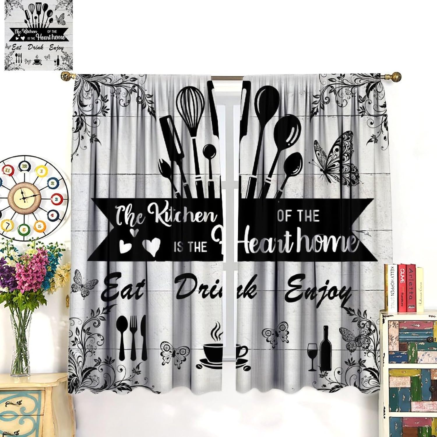 Farmhouse Rustic Curtains, Vin - огляд і ціна Home Cooking Youtube
